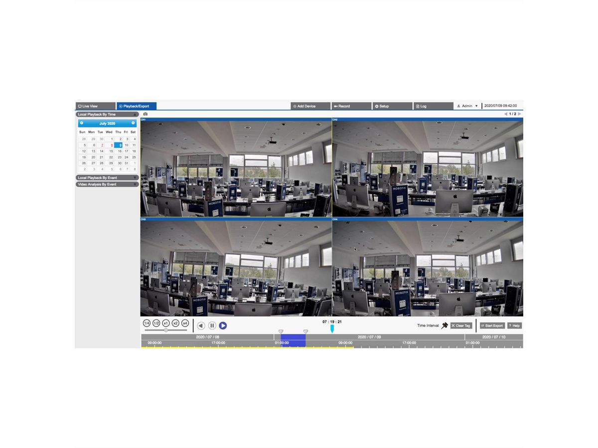 MOBOTIX MOVE NVR Netzwerk-Videorekorder 12-CH, 8x PoE