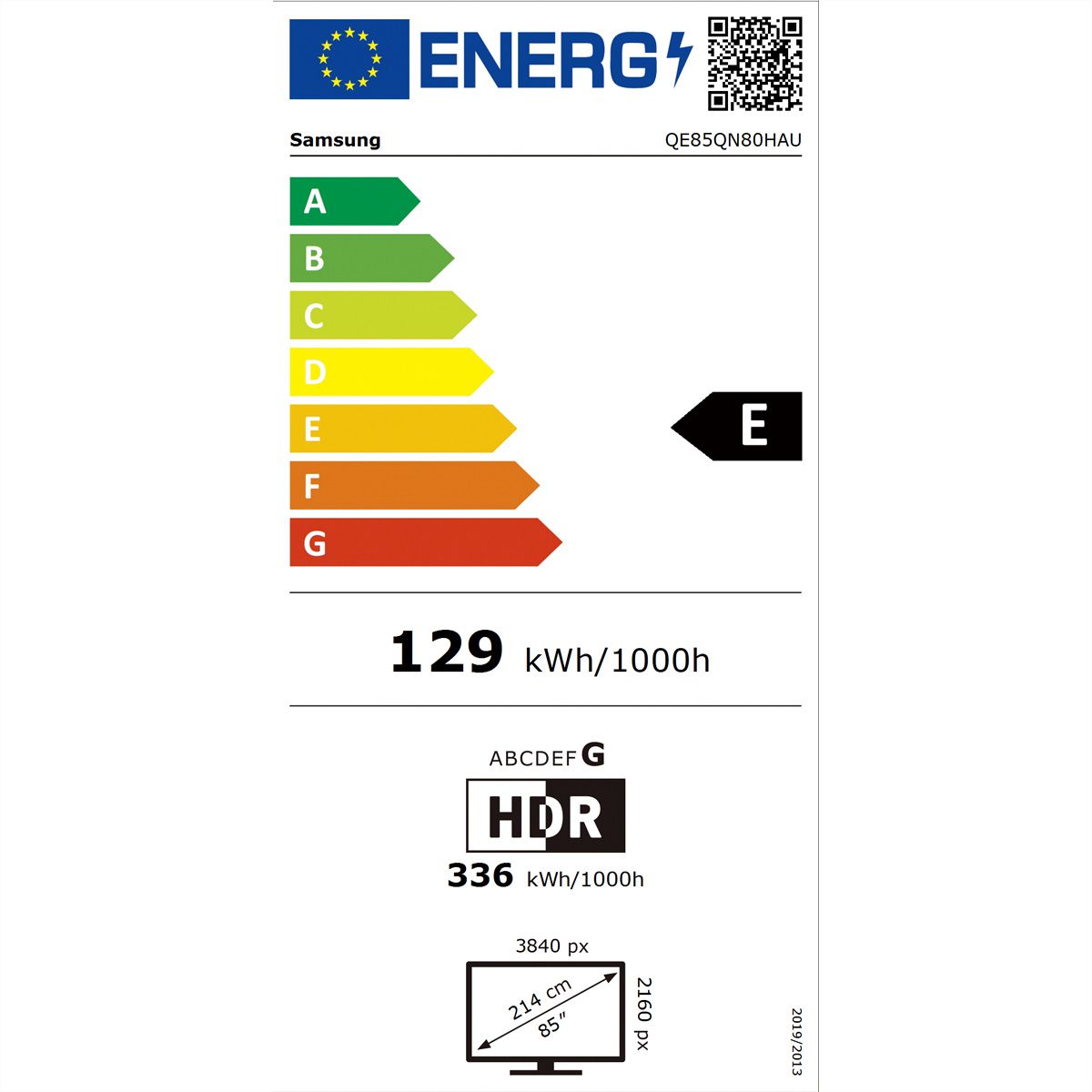 Samsung 85" QN80H Series 2026