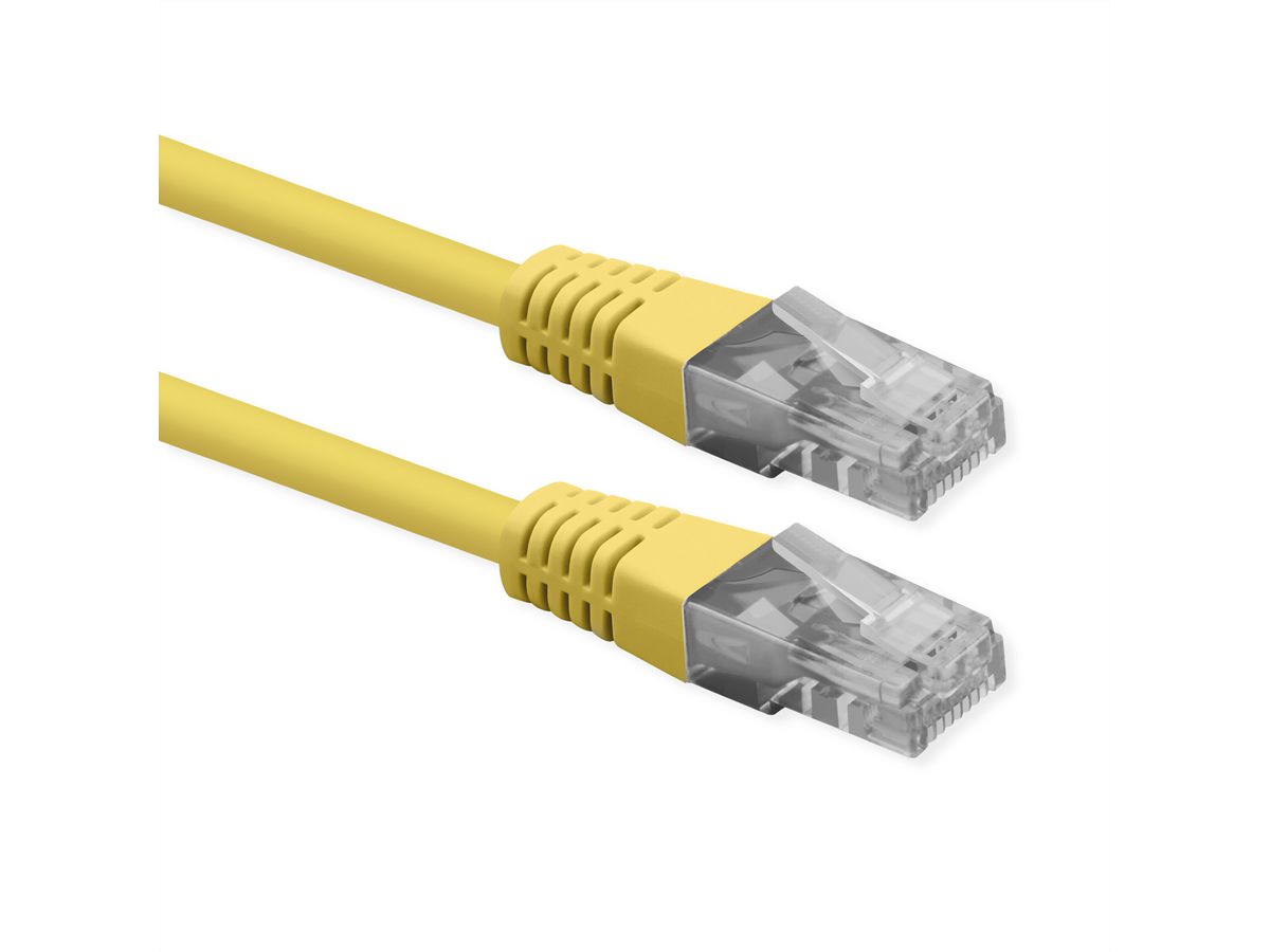 ROLINE Cordon Cat.6 (Classe E), UTP, PoE, jaune, 2 m