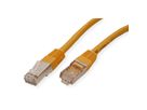 Cordon VALUE Cat.6 (Classe E) S/FTP (PiMF), jaune, 0,5 m