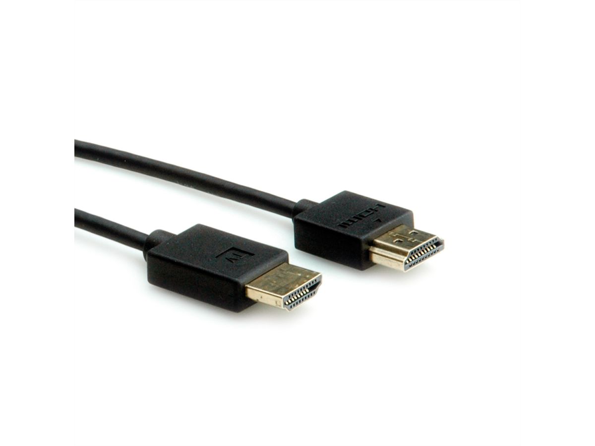 ROLINE Câble HDMI Ultra HD avec Ethernet, 4K, actif, M/M, noir, 5 m