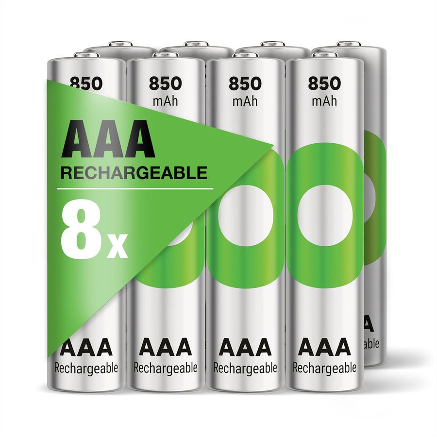GP Batteries Recyko, Akku AAA 8x, 850 mAh, 1,2 V
