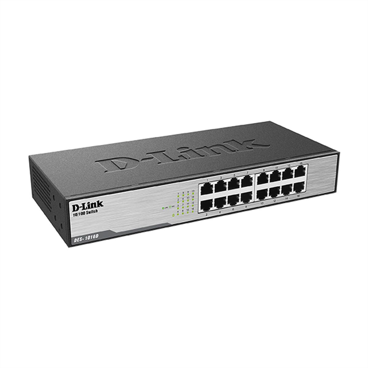 D-Link DES-1016D Switch bureau, 16x 10/100Mbit/s