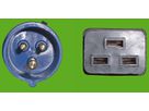 Netzkabel IEC60309 CEE16 Stecker auf Buchse C19, 16A/230V 3m, 3 m