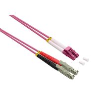 ROLINE Câble FO Duplex 50/125µm OM4, LSH/LC, LSOH, violet, 0,5 m