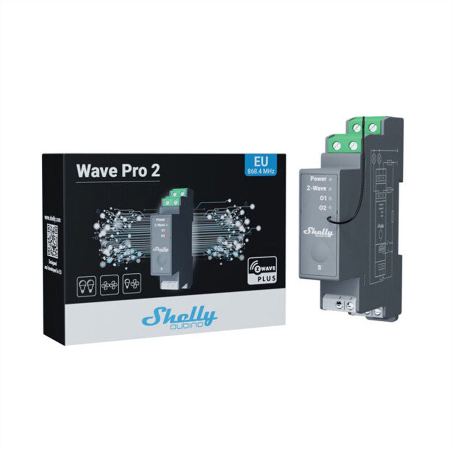 Shelly  Actionneur de commutation Qubino Wave Pro 2