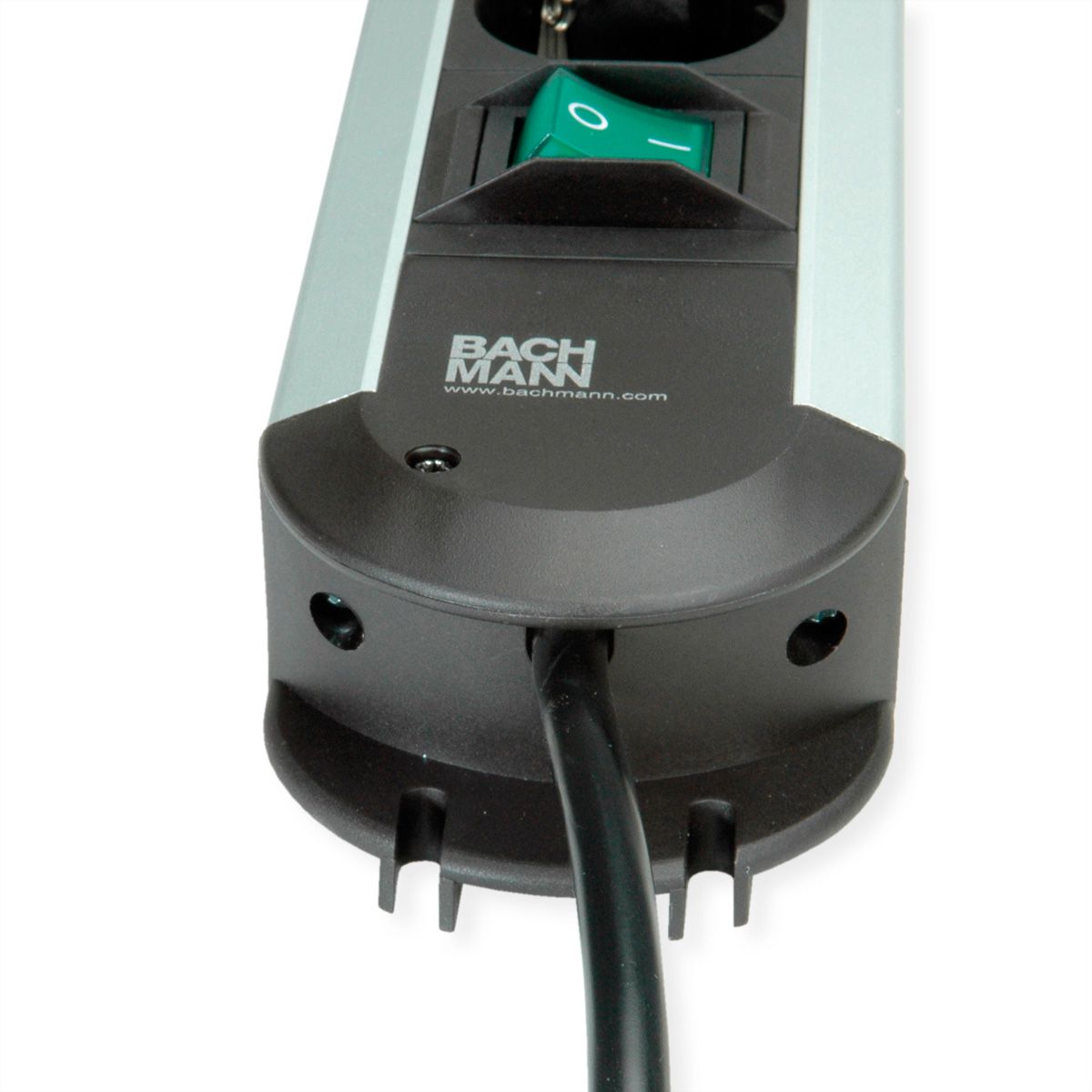 BACHMANN CONNECTUS Steckdosenleiste, 6x Schutzkontakt, Gerätevollschutz, Schalter, 2 m