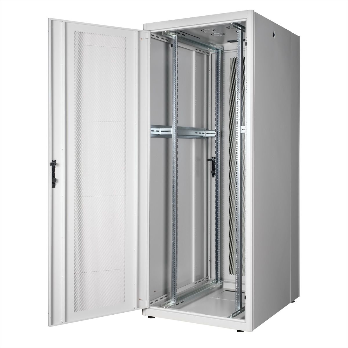 ROLINE 19-Zoll Serverschrank Basic 42 HE, 800x1000 BxT perforiert grau