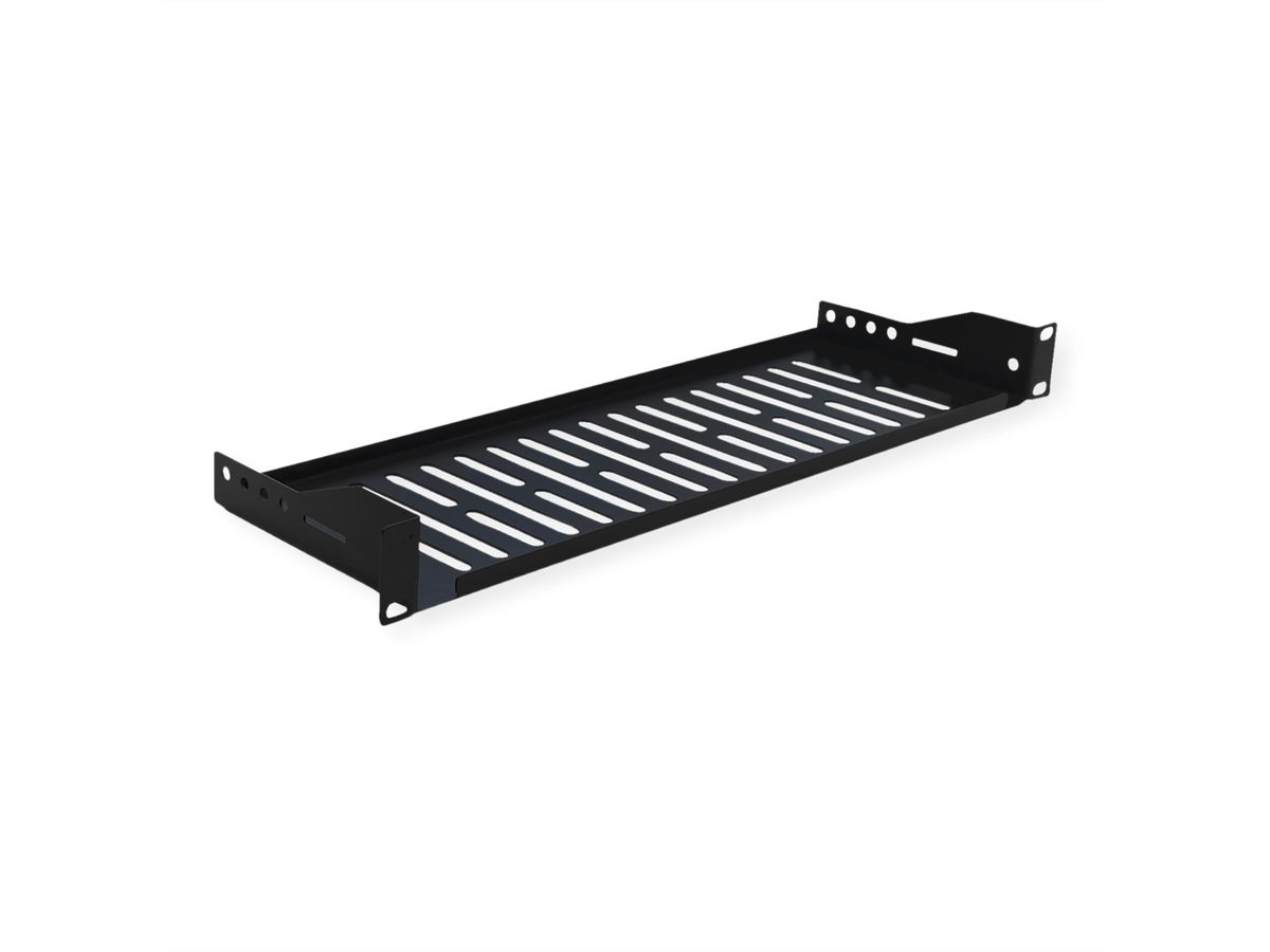 VALUE Etagère 19", 485 x 150mm, max. 10 kg, forme en U, noir