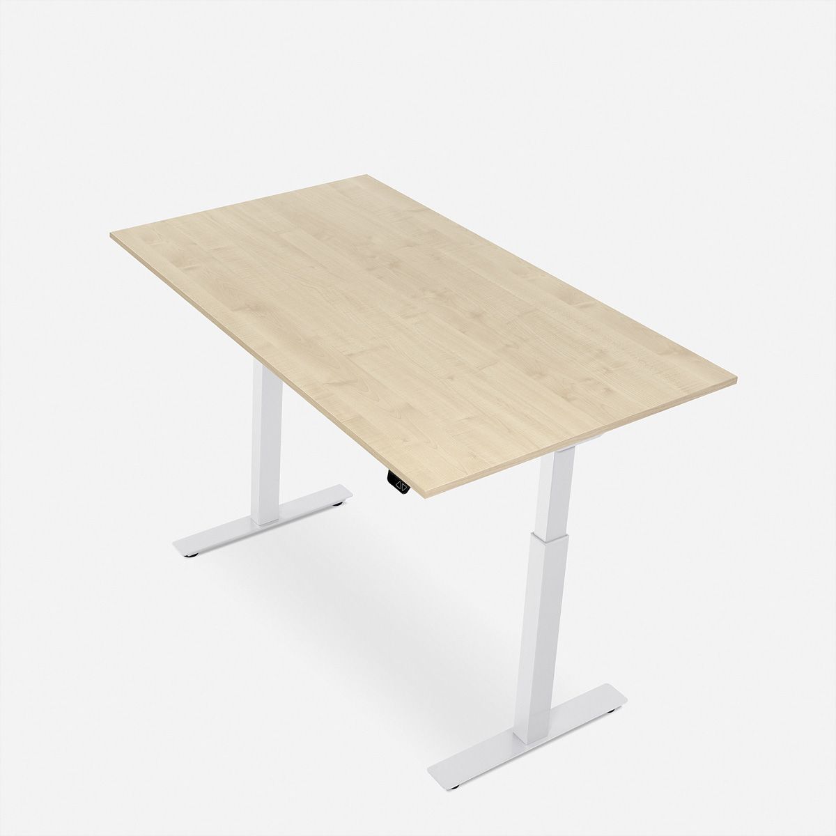 WRK21 Schreibtisch Smart 160 x 80 cm, Höhenverstellbar, Mandal Ahorn / Weiss