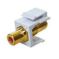 VALUE Coupleur Keystone RCA, plastique, rouge