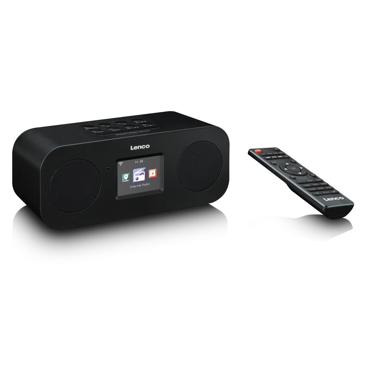 Lenco Radio Internet DAB+ DIR-121BK, Color Display 2,4", WLAN