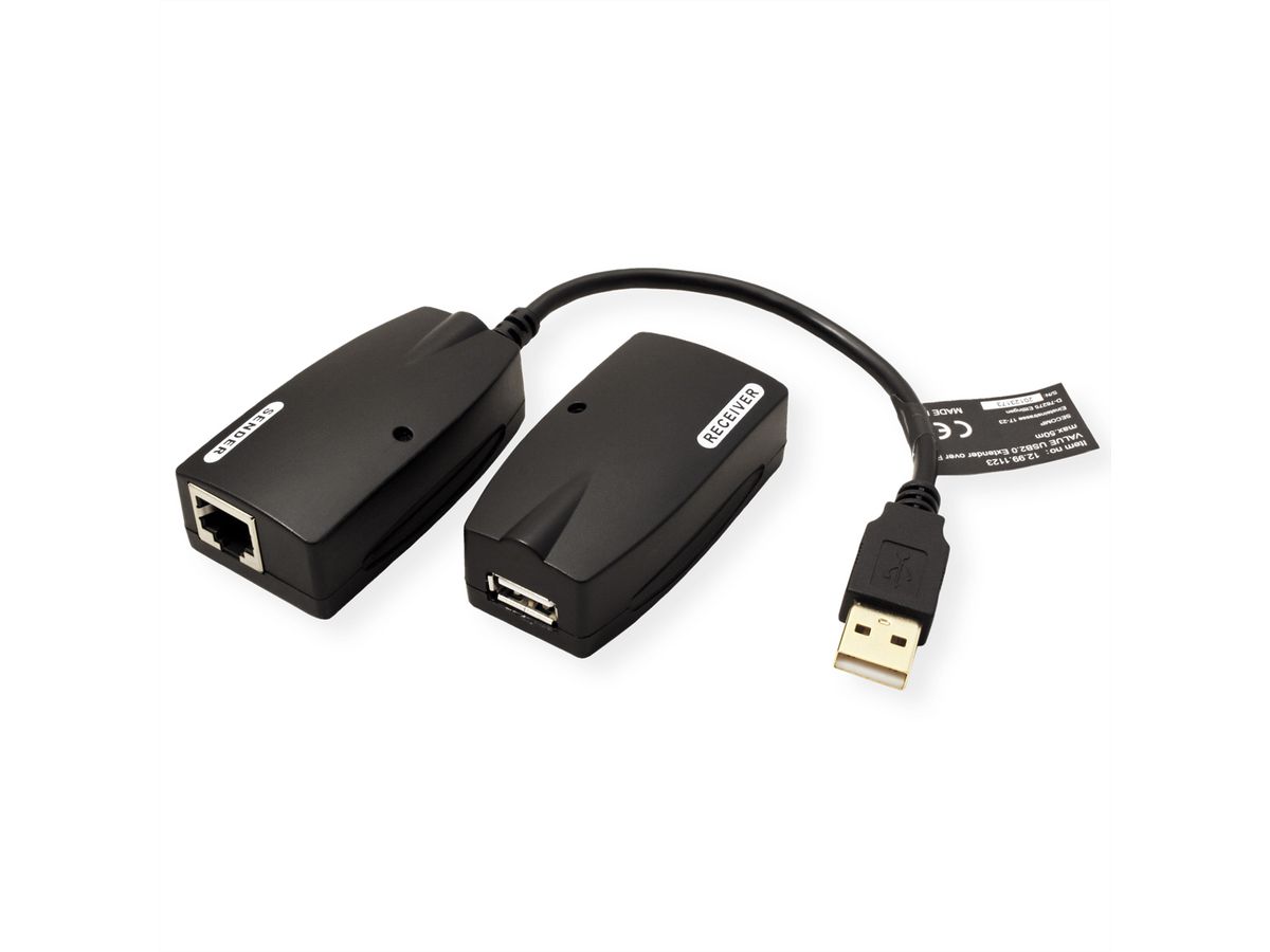 VALUE Rallonge USB 2.0 à partir de RJ45, max. 50m