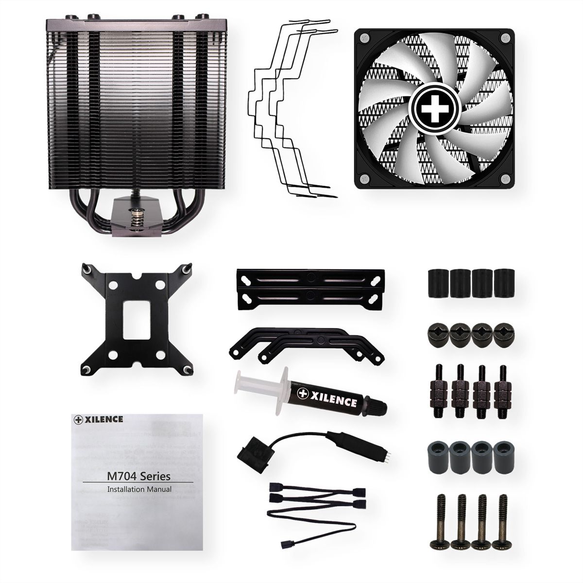 Xilence M704PRO.ARGB AMD et Intel Ventirad, 120mm ARGB PWM Ventilateur, 180W TDP
