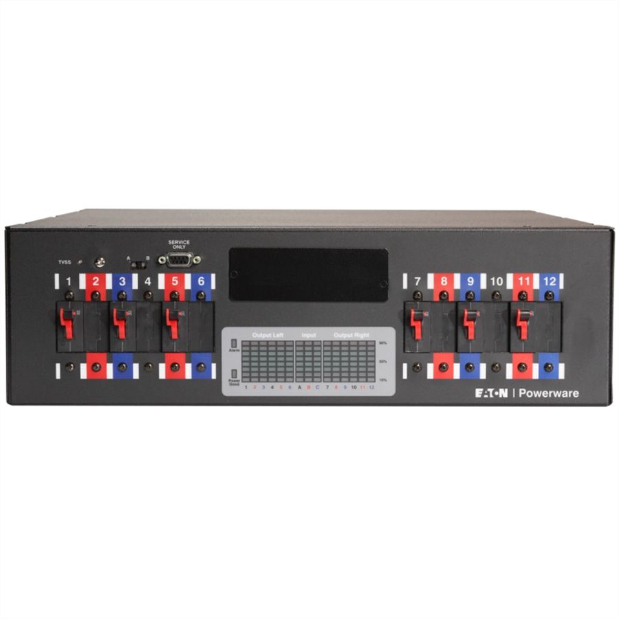 EATON RPM Blade USV Ausgangsverteilmodul mit Sicherungen, Ausgänge 12x IEC320-C13 und 6x IEC320-C19, Eingangskabel 6m, Anschlusstecker für BladeUPS "RPM" oder ParallelBar