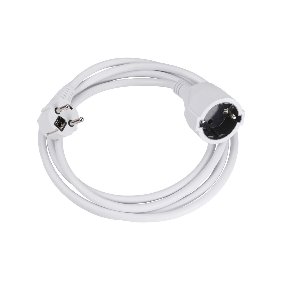 BACHMANN Extension cable, Schutzkontakt 230V 2m weiss