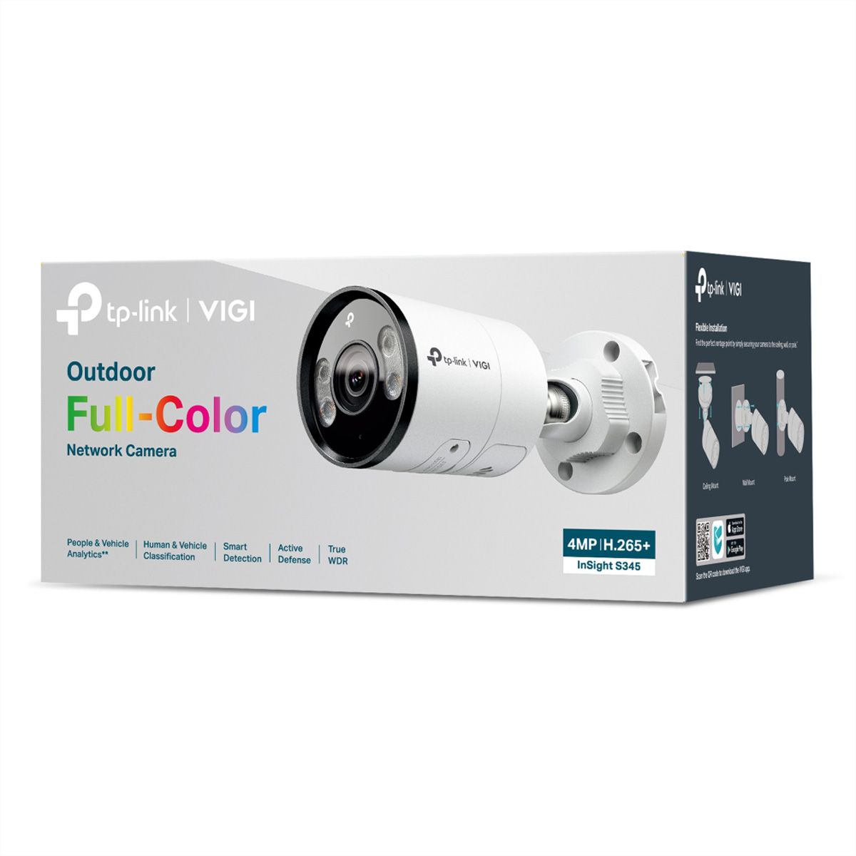 TP-Link VIGI InSight S345(6mm) Bullet Kamera 4 MP, 52.7°, IR-LED 30m