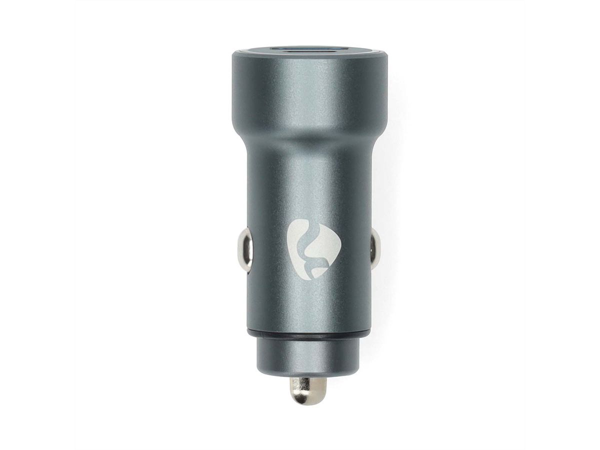 Nedis Auto-Ladegerät 48W, USB-C/USB-A, PD3.0, dunkelgrau