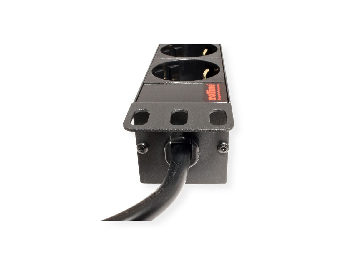 ROLINE 19-Zoll-Steckdosenleiste 9fach, schwarz, 2 m