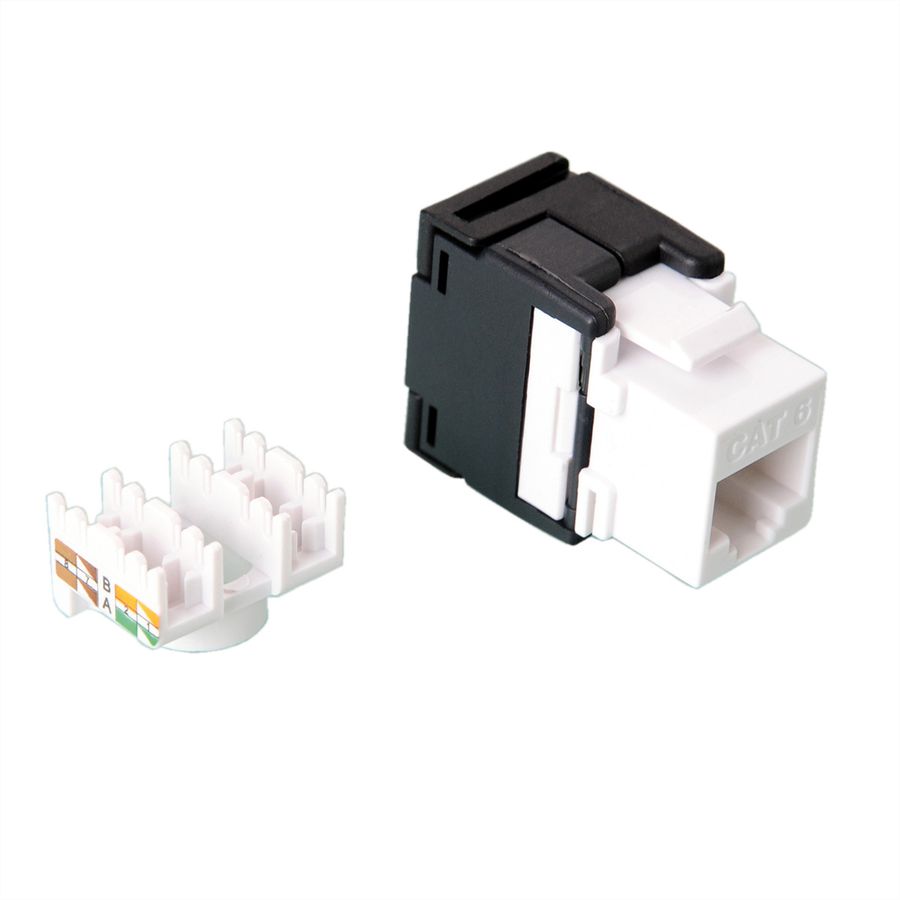 VALUE Keystone Cat.6 (Classe E) , non-blindé, sans outillage, blanc
