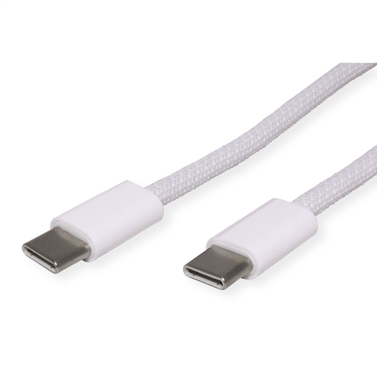 VALUE Câble USB 2.0, C–C, M/M, 60W, blanc, 2 m