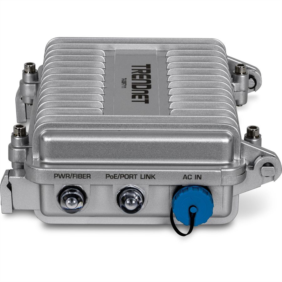 TRENDnet TI-OBF711 Convertisseur industriel de médias pour extérieur SFP+ 10G vers PoE++ 10G (95W)