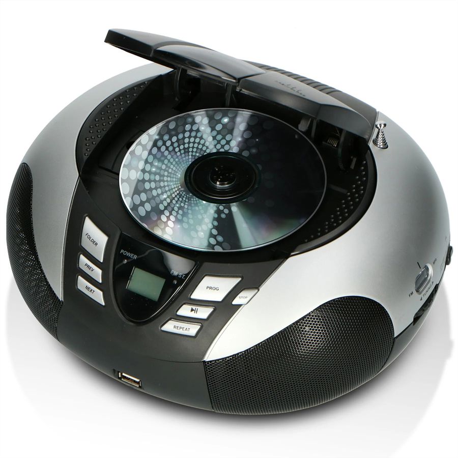 Lenco Boombox SCD-37 USB argent