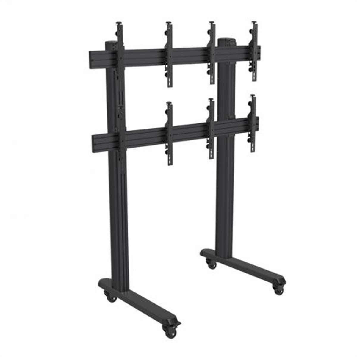 Hagor Wandhalterung HA-VWT 2 x 2 Portrait, Videowall-Trolley, schwarz