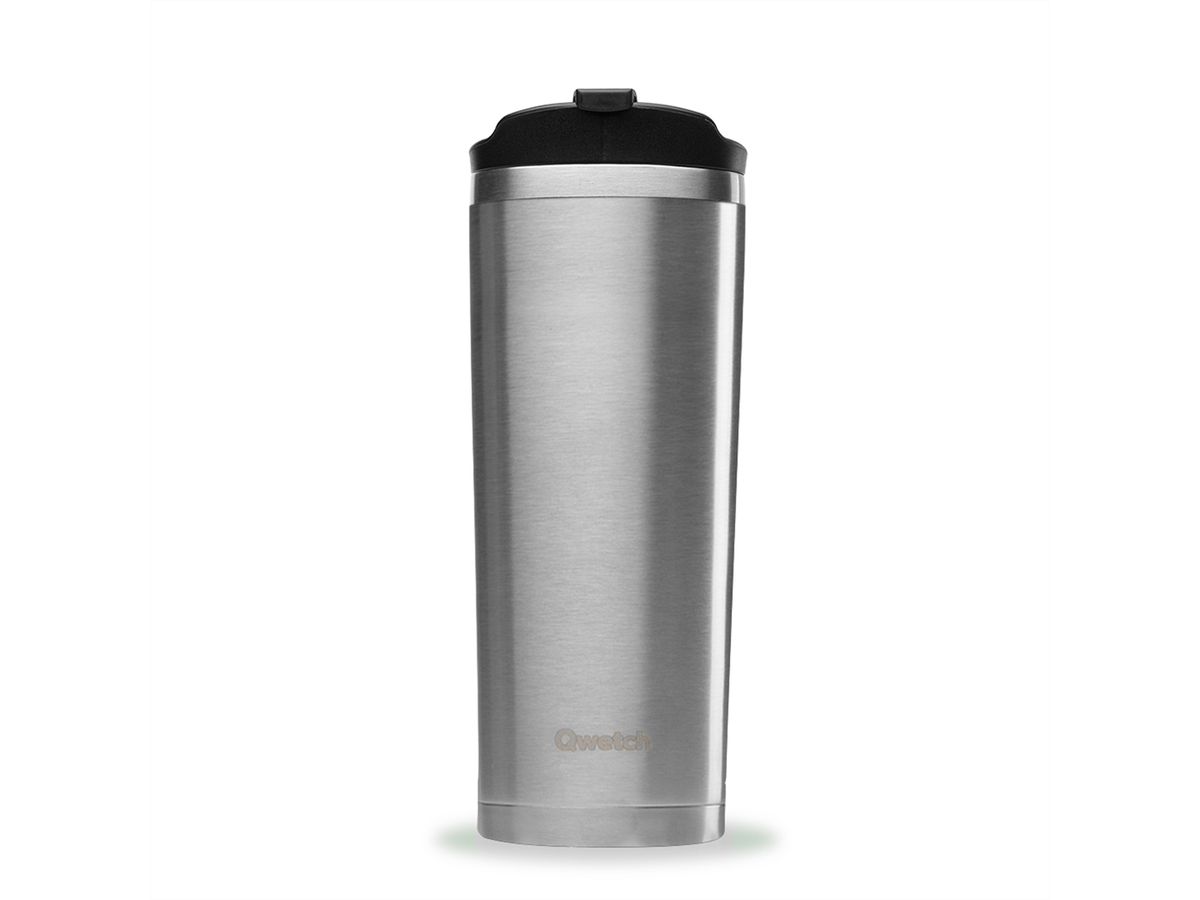 Tasse de voyage en acier isolée Qwetch 470ml, acier inoxydable