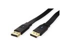 VALUE Câble DisplayPort plat v1.4, DP M - DP M, noir, 1 m