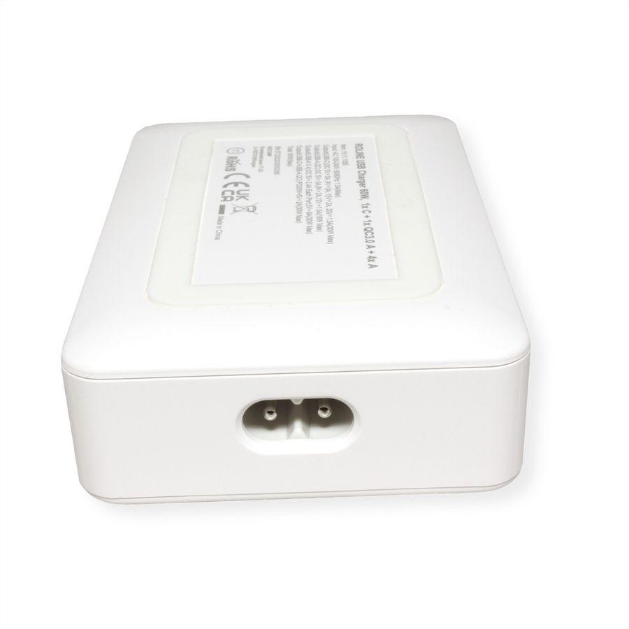 ROLINE Chargeur USB 6 ports USB (4x USB A, 1x USB C, 1x USB A QC3.0), max. 60W