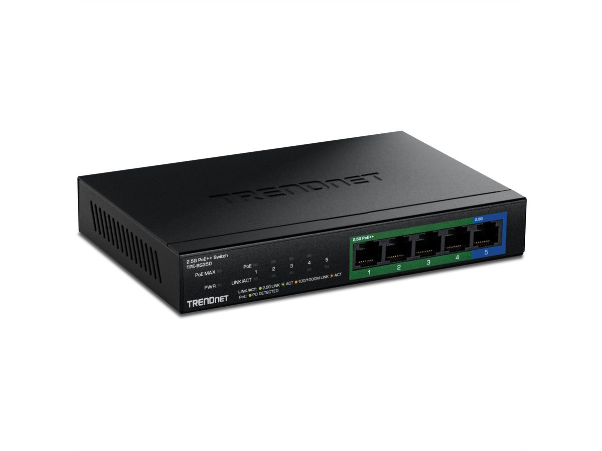 TRENDnet TPE-BG350 5-Port 2.5G Switch PoE++