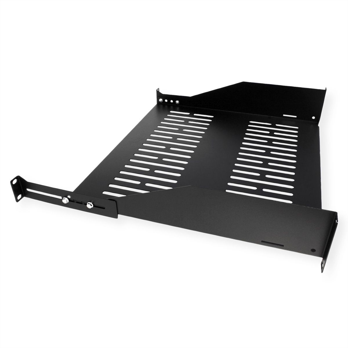VALUE Etagère 19", 485 x 400mm, 2UH, max. 25kg, noir