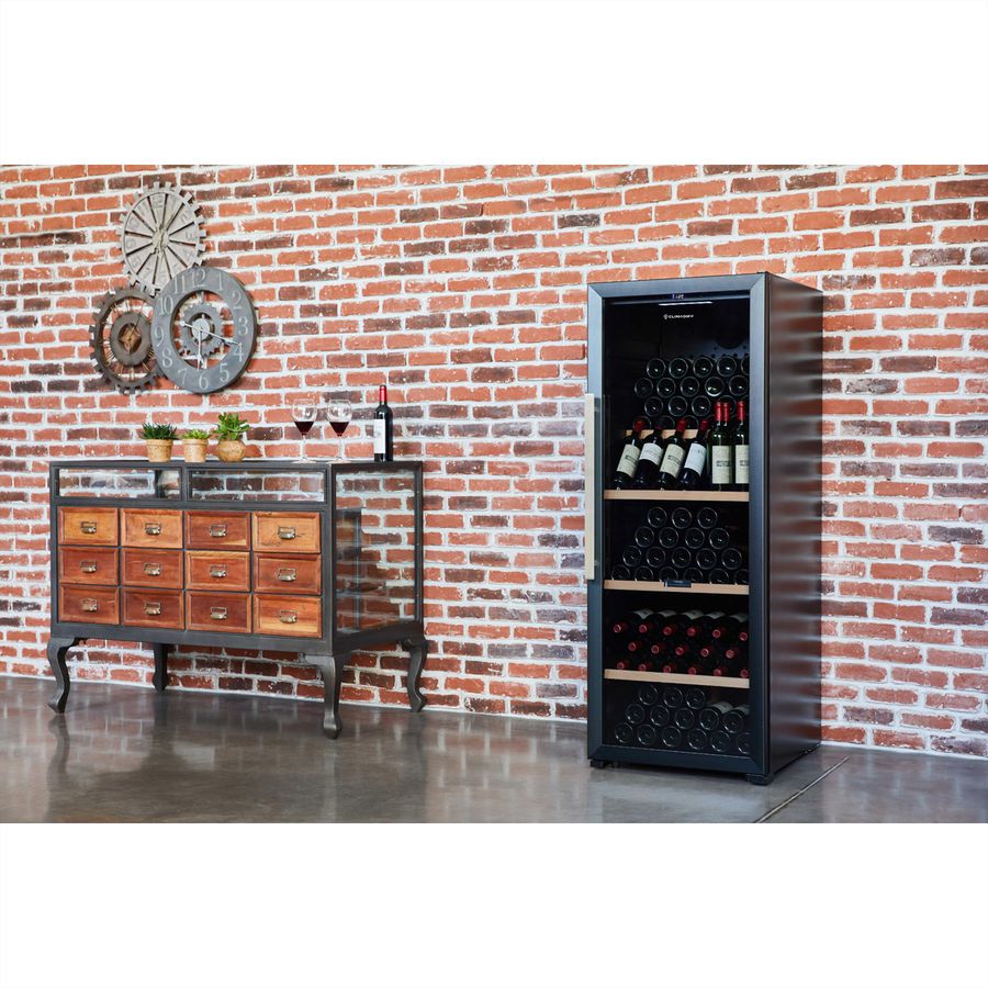 Climadiff Armoire à vin CPW204B1, Autonome, 1 zone, 204 bouteilles