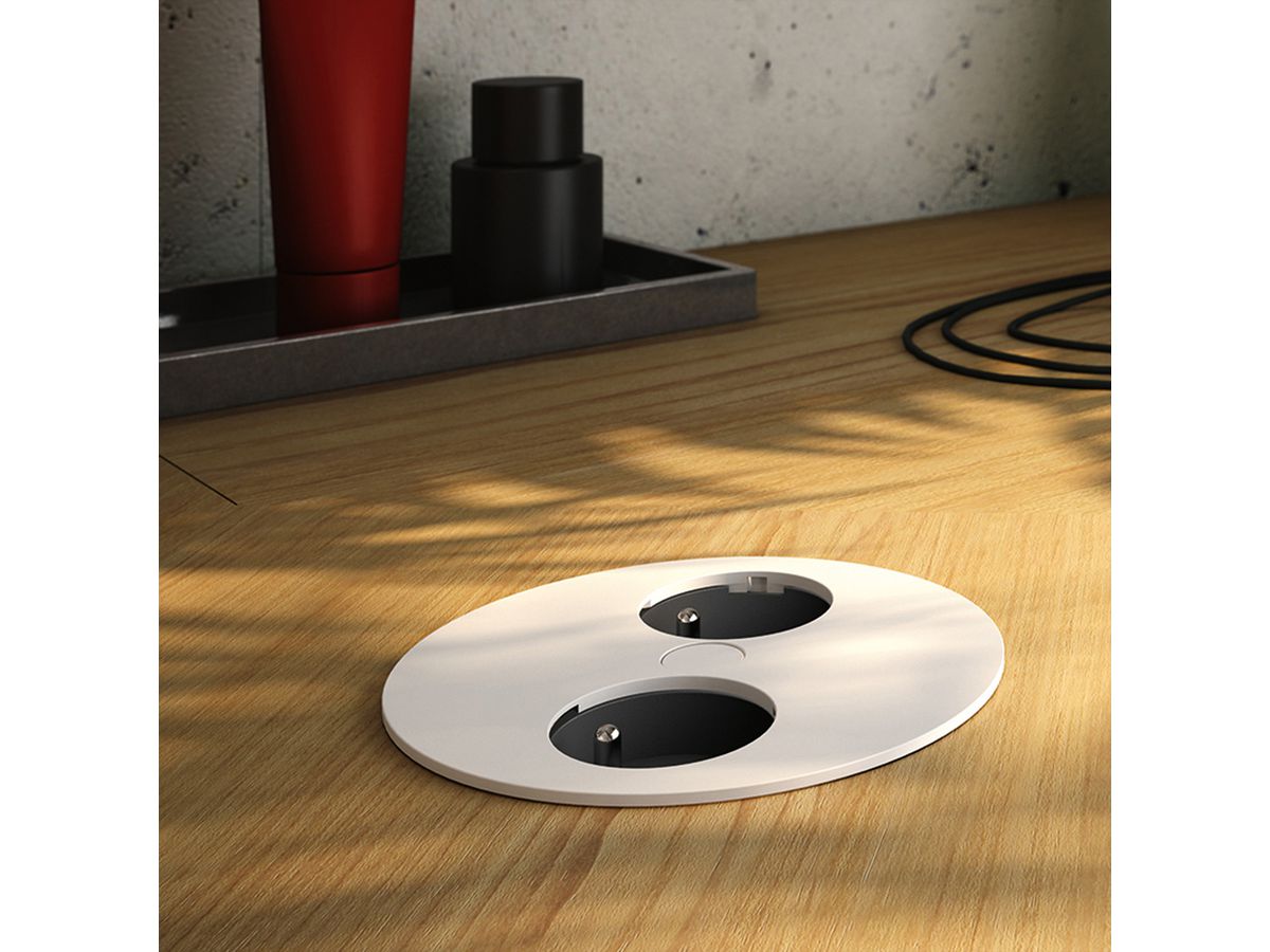 BACHMANN TWIST 2xUTE 2,0m AEH weiss 30GE seidenmatt