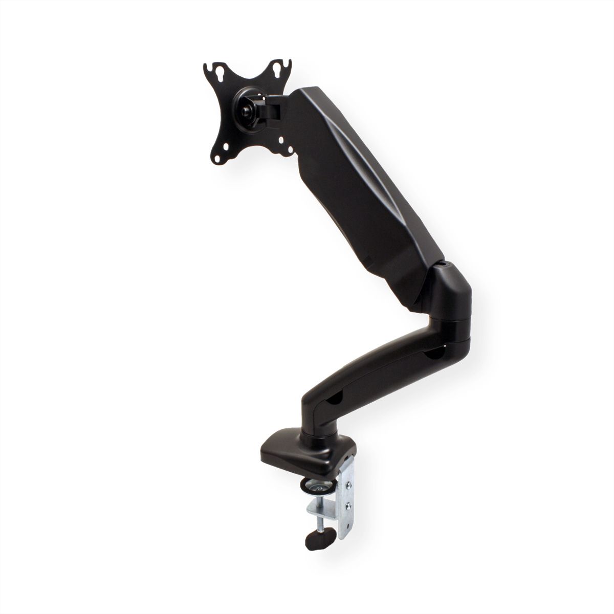 VALUE Support LCD, vérin à gaz, 5 articulations, fixation sur bureau, noir