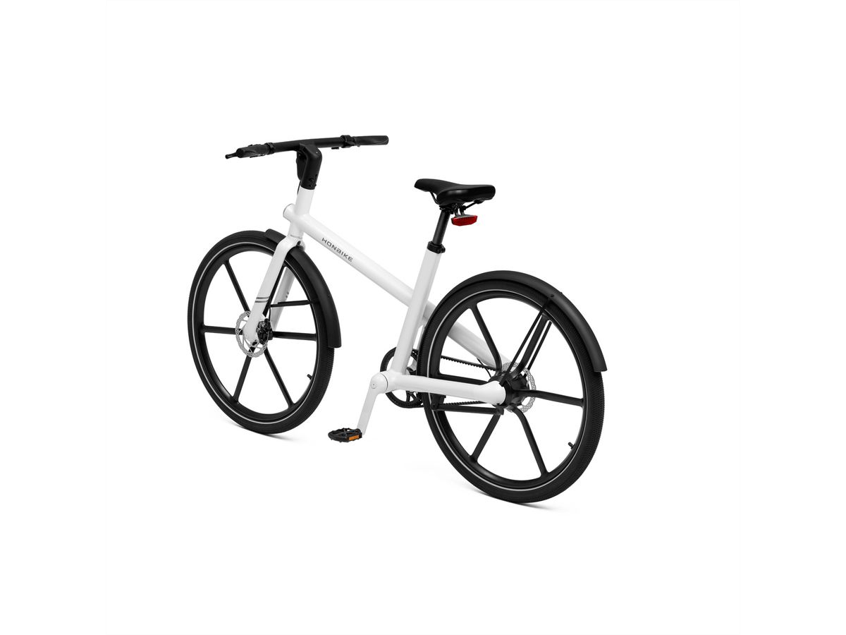 Honbike E-Bike U4 Commuter weiss, 100km, 432Wh, 250W, Display, Gurtantrieb