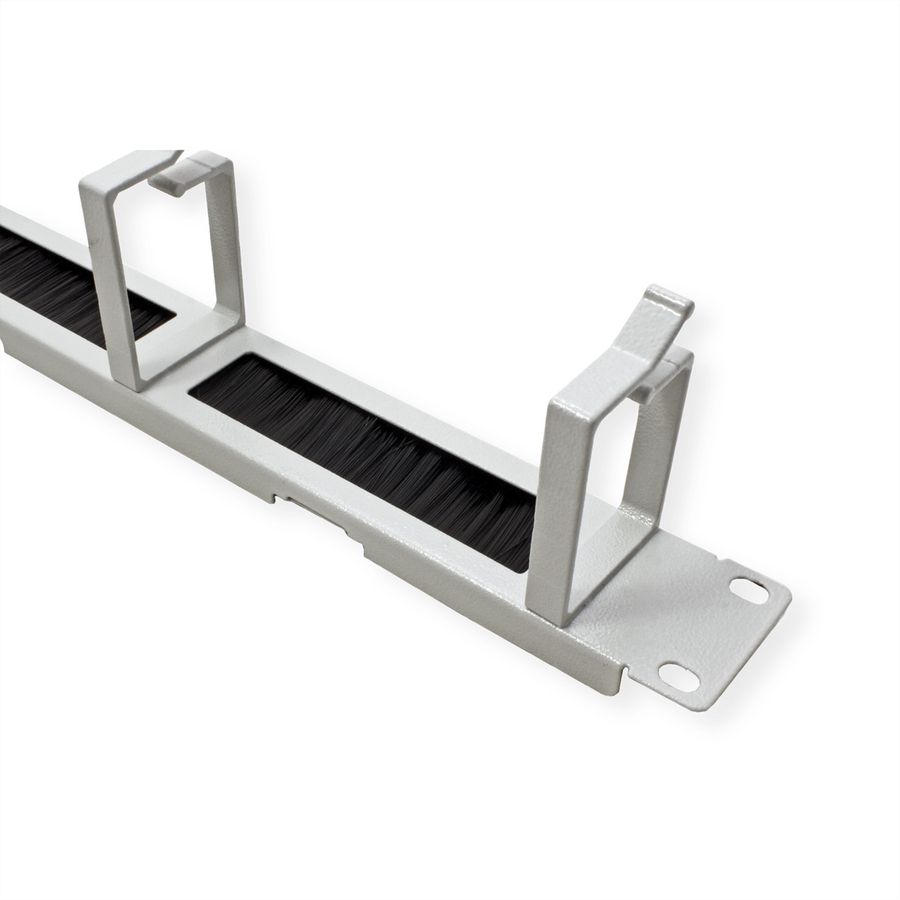 ROLINE 19-Zoll Rangierpanel 1 HE, mit Bürstenleiste 44x60mm grau