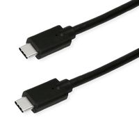ROLINE GREEN USB 3.2 Gen 2x2 Kabel, USB C-C, ST/ST, 4K UHD-1, 20Gbit/s, Emark, 100W, schwarz, 0,5 m