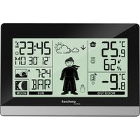 Technoline Wetterstation WS9612 schwarz Wohlfühlindikator, Mondphasenanzeige