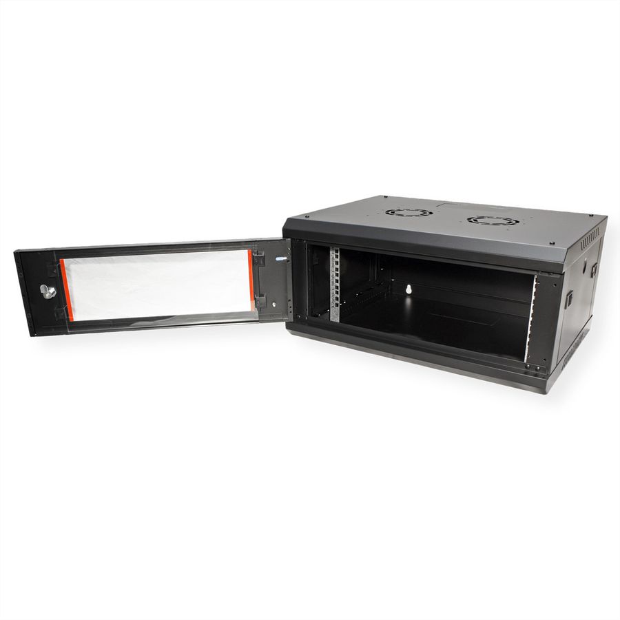 ROLINE 19-Zoll Wandgehäuse Basic Plus 4HE, 600x450 BxT schwarz