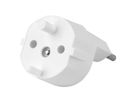 Steffen FIX Adapter DE/CH, CEE7/17 T11 2-polig dezentral weiss