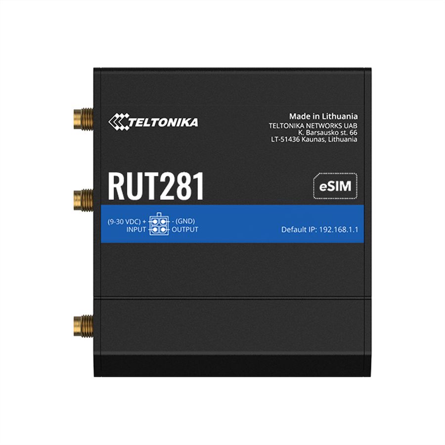 TELTONIKA RUT281 CAT4 LTE Router SIM und eSIM