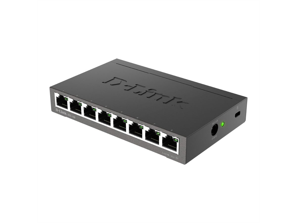 D-Link DGS 108 - commutateur - 8 ports - Ordinateur de bureau