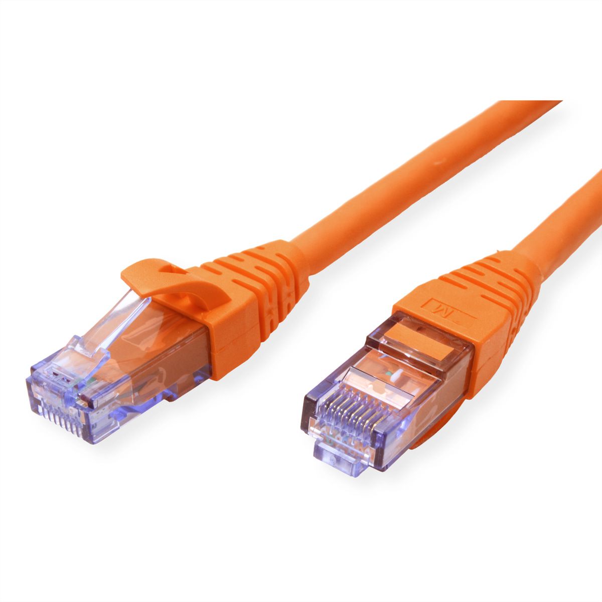 Cordon ROLINE UTP Cat.6A / 10 Gigabit, Component Level, LSOH, orange, 0,3 m