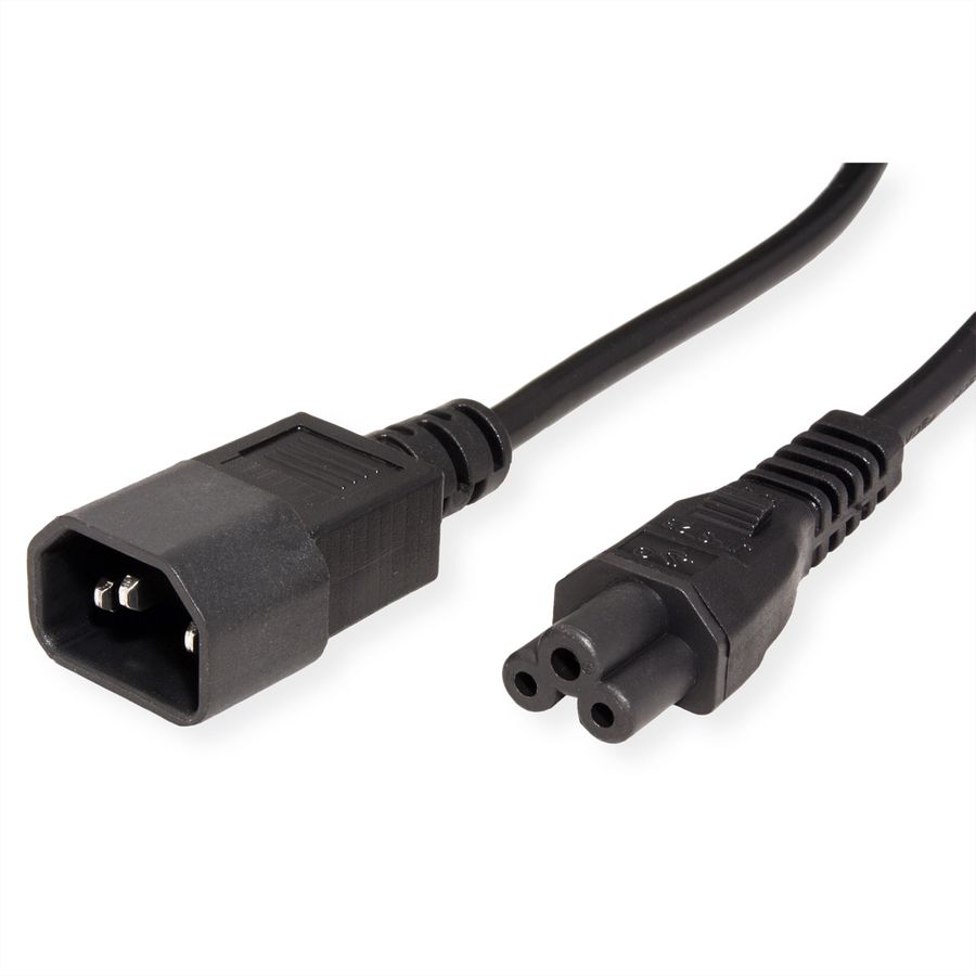 VALUE Câble IEC320/C14 M - C5 F, noir, 1,8 m