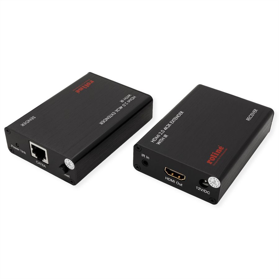 ROLINE HDMI A/V Extender über Kat.6A Kabel, 4K@60Hz, 30 m