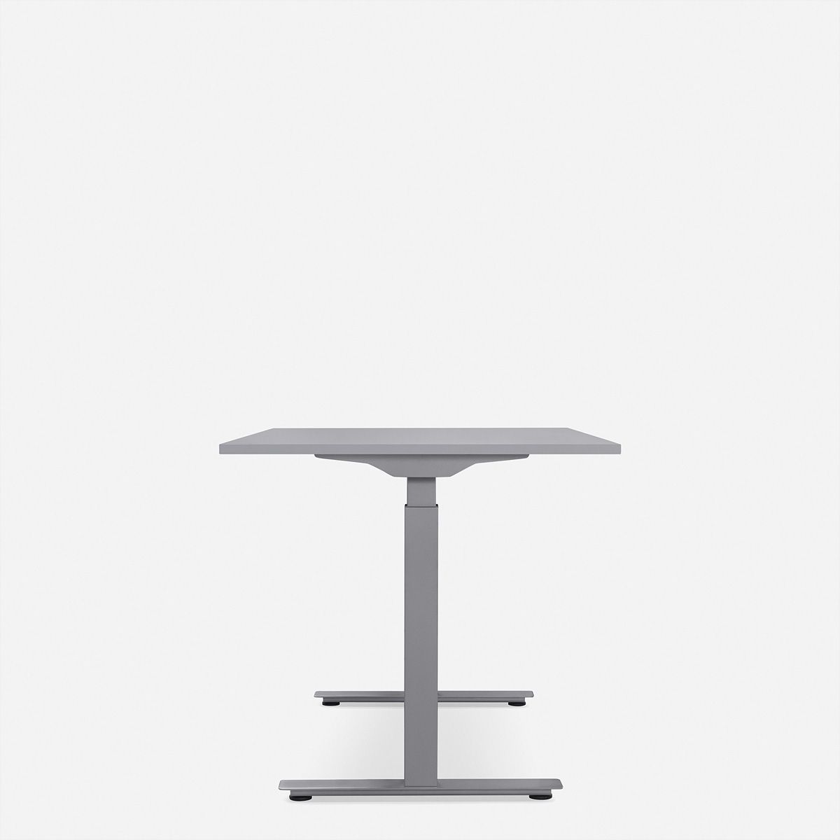 WRK21 Schreibtisch Smart 180 x 80 cm, Höhenverstellbar, Grau Uni / Grau