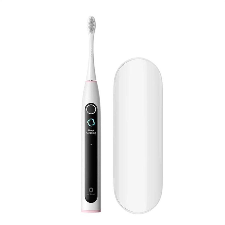Oclean X Lite Set Schallzahnbürste Grau, 72’000 Bewegungen/min, Smart Screen, 40 Tage Akku