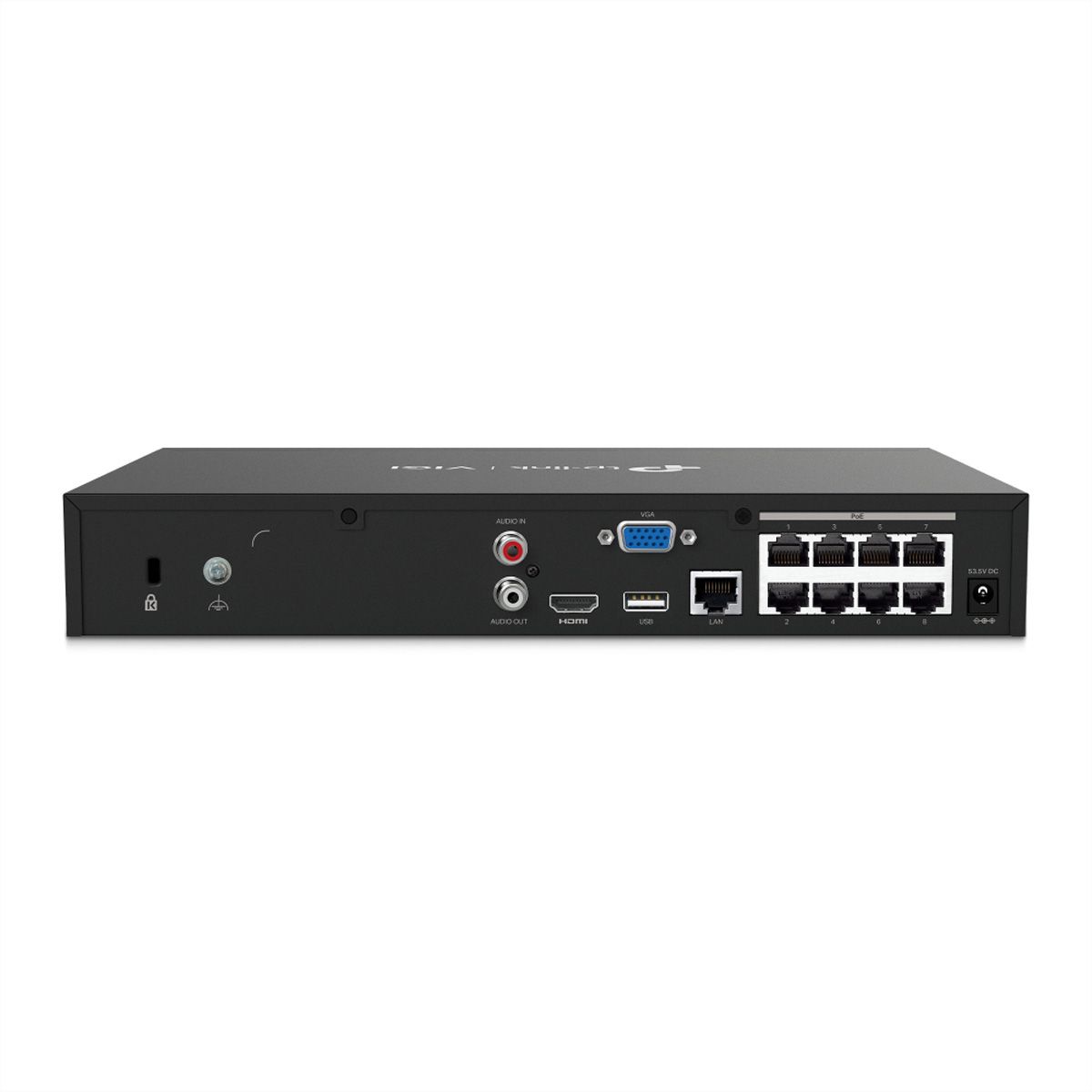 TP-Link NVR1008H-8MP NVR Netzwerk-Videorekorder 8-CH, 8x PoE